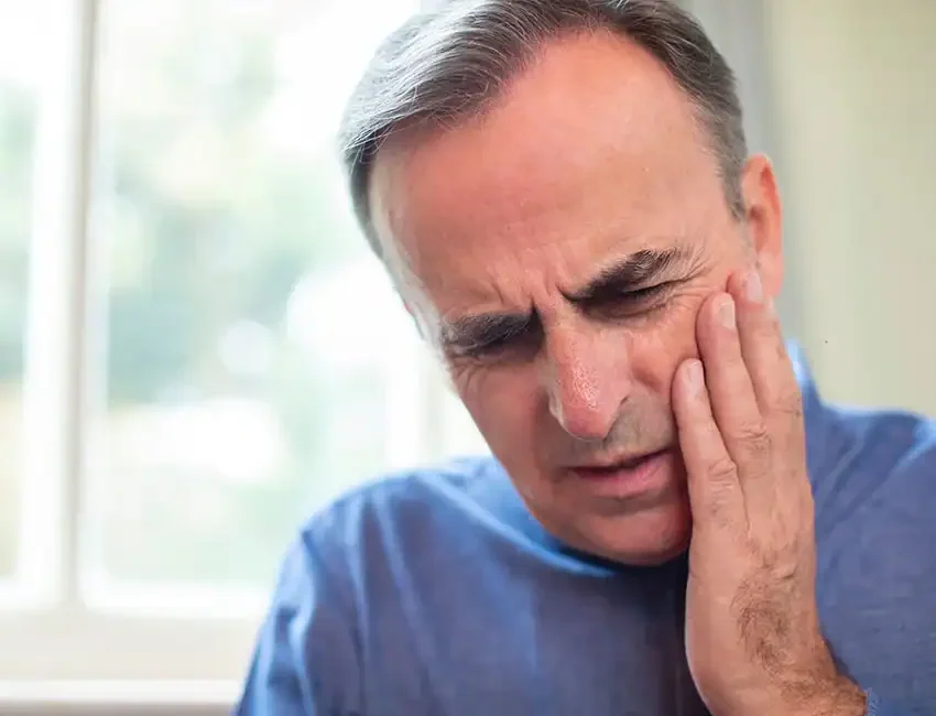 Patient with a dental emergency